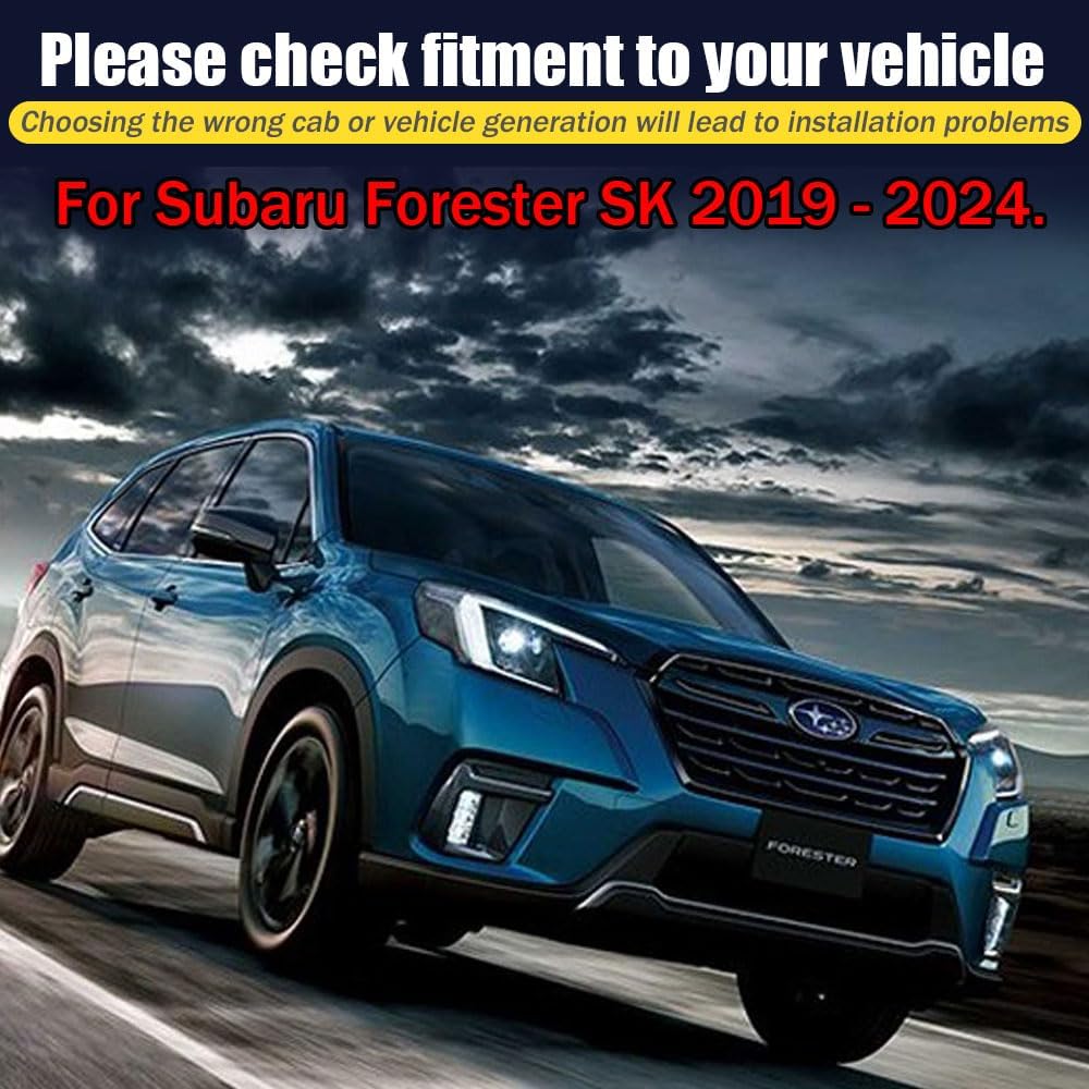 Rain Guards for Forester SK 2019-2024, Tape-on Side Window Deflectors for Forester SK, Window Visors for Subaru Cars,for Subaru Car Accessories 4 Rain Guards & 2 Car Coasters