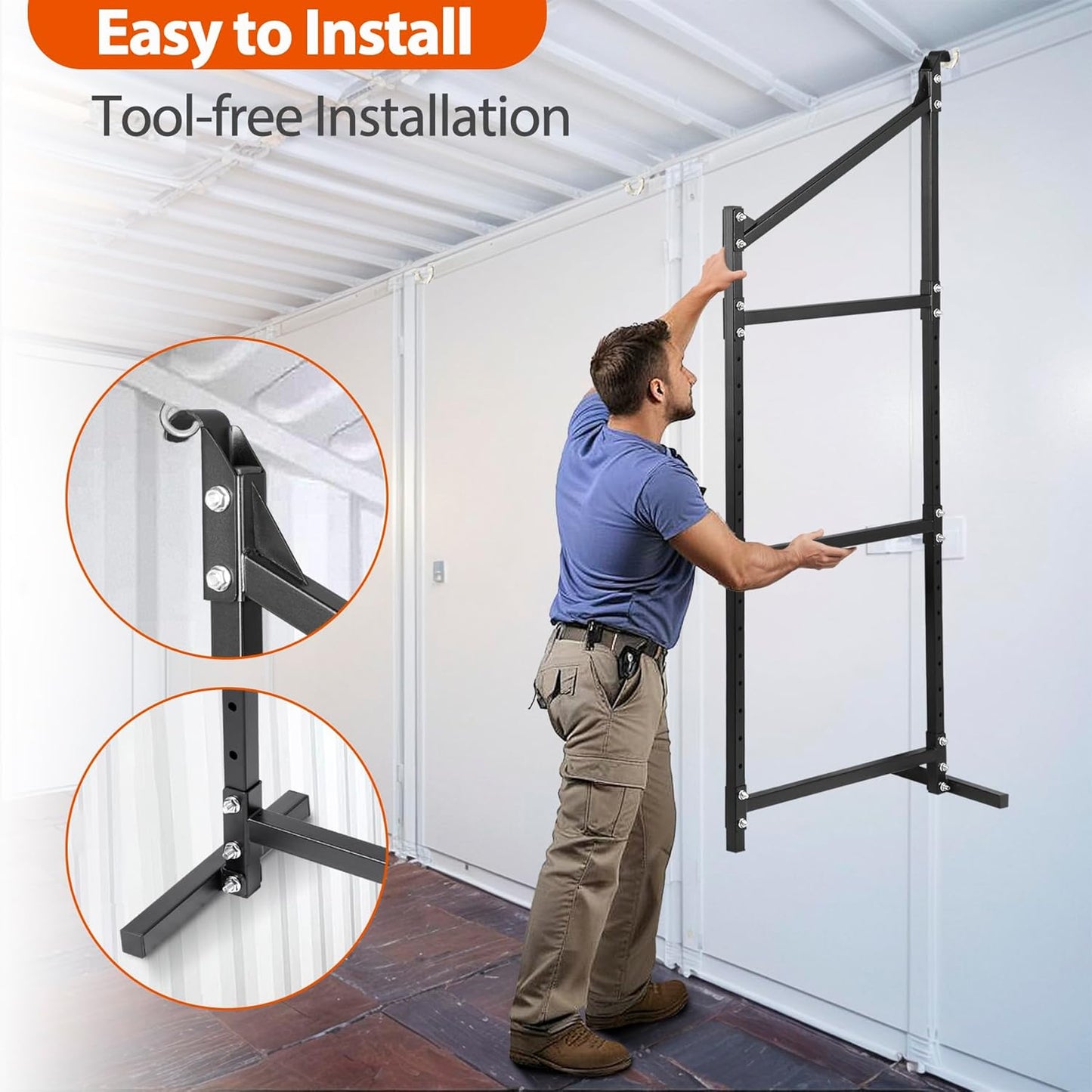 Shipping Container Shelving Storage Bracket 4Pcs Heavy Duty Cargo Shipping Container Shelf Shelving Brackets Universal