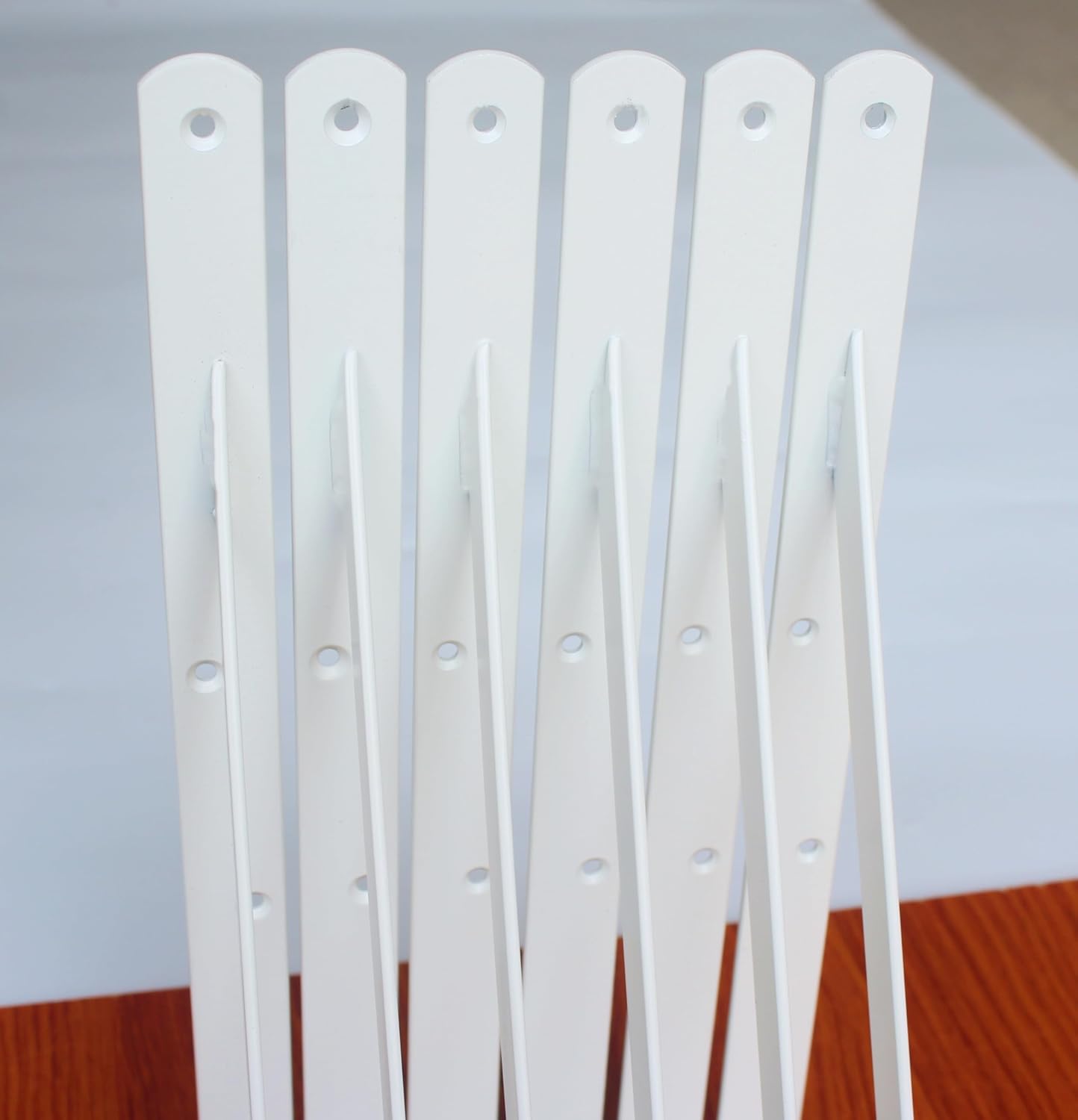 16 Pack L14 x H 10" White Heavy Duty Shelf Brackets with Screws Metal Shelf Brackets Shelf Support Angle Brackets for Shelves L Brackets Heavy Duty Floating Shelf