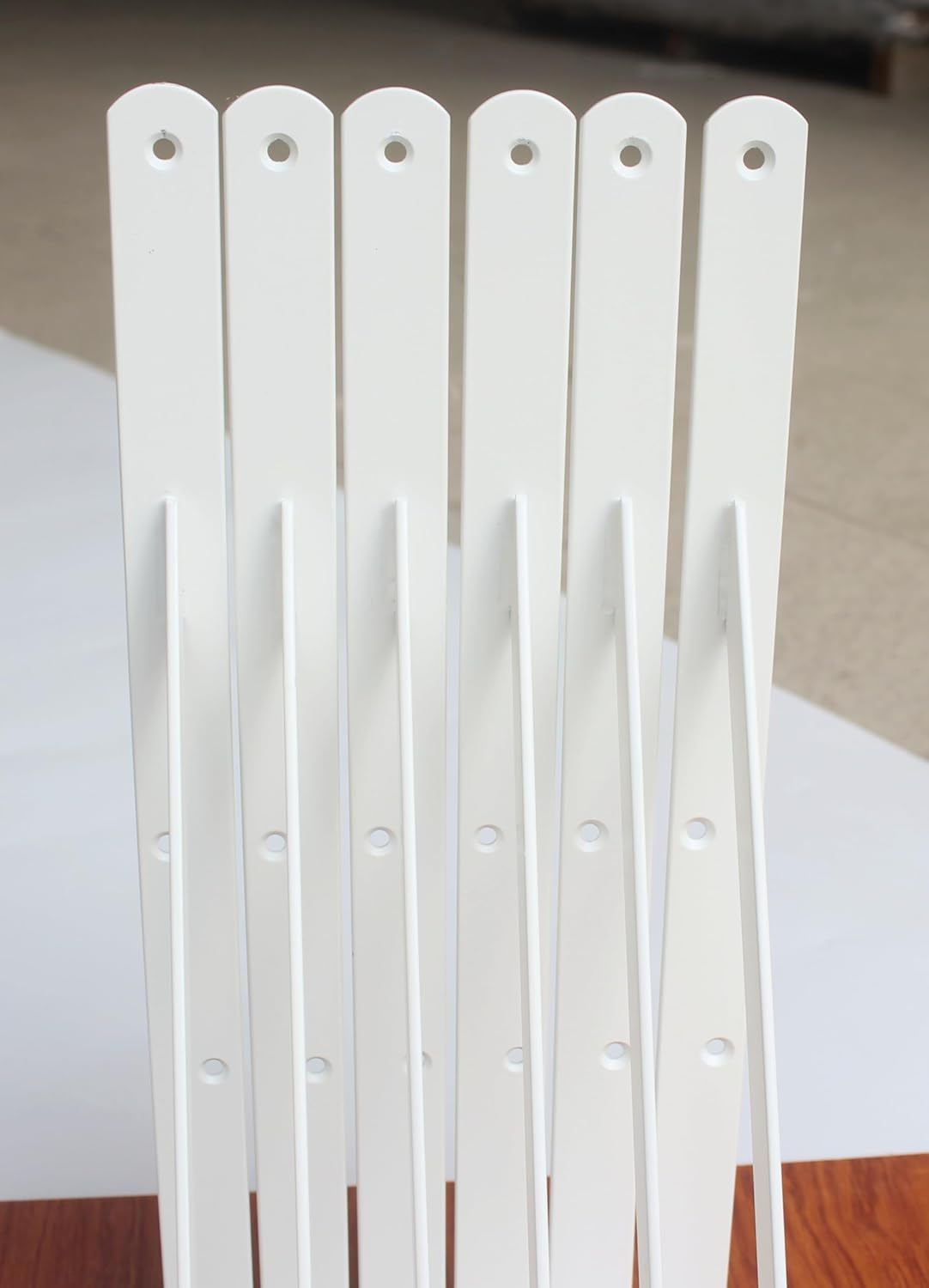 12 Pack L16 x H 10" White Heavy Duty Shelf Brackets with Screws Metal Shelf Brackets Shelf Support Angle Brackets for Shelves L Brackets Heavy Duty Floating Shelf