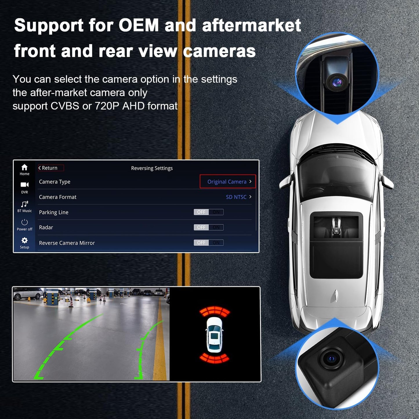 PEMP Linux 12.3" Ultra-Thin Screen E70 E71 CIC Wired Wireless CarPlay Android Auto Mirror Link Car Radio Bluetooth Video Player Screen for BMW X5 X6 2010-2012 with a 720P AHD Reverse Camera