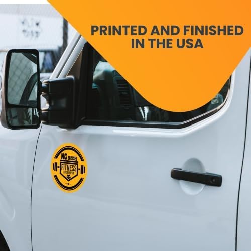 Magnet Me Up Customizable 30 Mil Round Magnet- 6”, Weatherproof Car Magnet for Businesses, Sports Teams, Fundraiser, Personal Expression- Custom Text & Logo- Strong Magnetic Vinyl for Vehicles