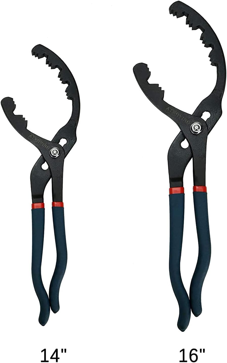 Large Oil Filter Pliers, 14" Adjustable Oil Filter Wrench, Universal Oil Filter Removal Tool No Slipping for Engine Filters, Conduit, Fittings (14 Inch)