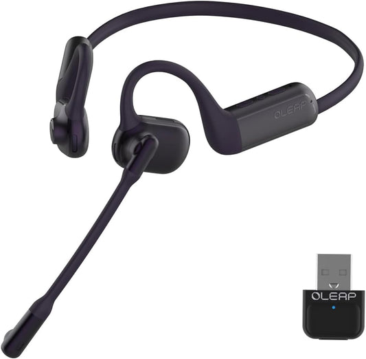 Pilot P200b Pro Wireless Headset with Mic for Work, 50dB Noise Cancelling Headphones with ENC, Bluetooth 5.3 - Wireless Computer Headset for Meetings and Calls