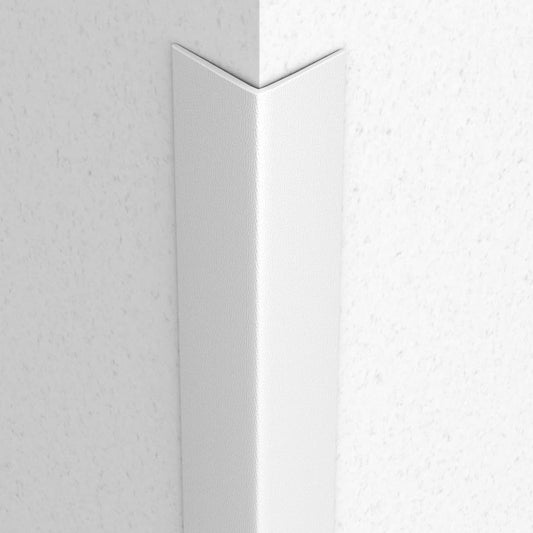 Proflex Wall Corner Protector - White Textured 1-1/2 inch x 60 inch - Pack of 6 - Self Adhesive Corner Guards for Walls Edge Protection – Easy to Apply – No Tools Needed