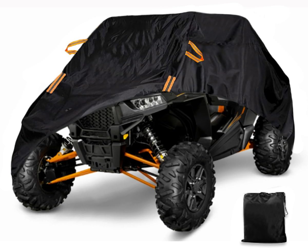 UTV Cover Waterproof Heavy Duty Oxford Cloth All Weather Protection Covers for Polaris RZR Ranger Can-Am Defender Teryx Pioneer Side by Side UTV Accessories, 2-3 Seater
