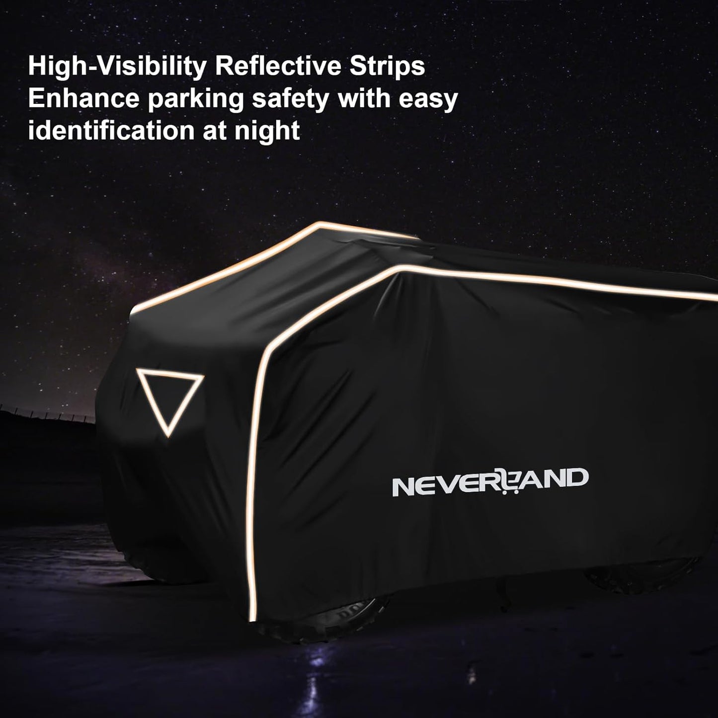 Neverland ATV Cover Waterproof Outdoor Heavy Duty ATV Covers Dustproof Anti-UV 4 Wheeler Cover All Weather Protection Four Wheeler Cover for Polaris Yamaha Suzuki Honda (Black XLarge)