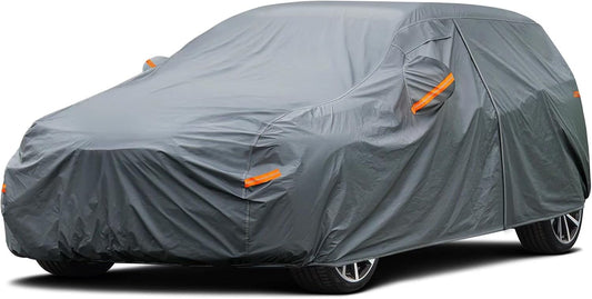 16 Layers Waterproof All Weather Car Cover - Universal Fit VW Golf, Honda Civic, Mazda 3, Toyota Corolla, Ford Fiesta, Nissan Leaf, Mini Clubman