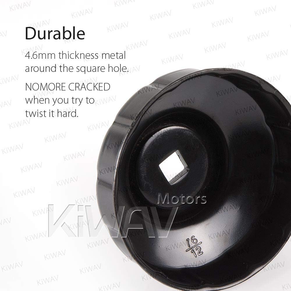 KiWAV Oil Filter Wrench Removal tool for BMW 76 mm x 12 flutes