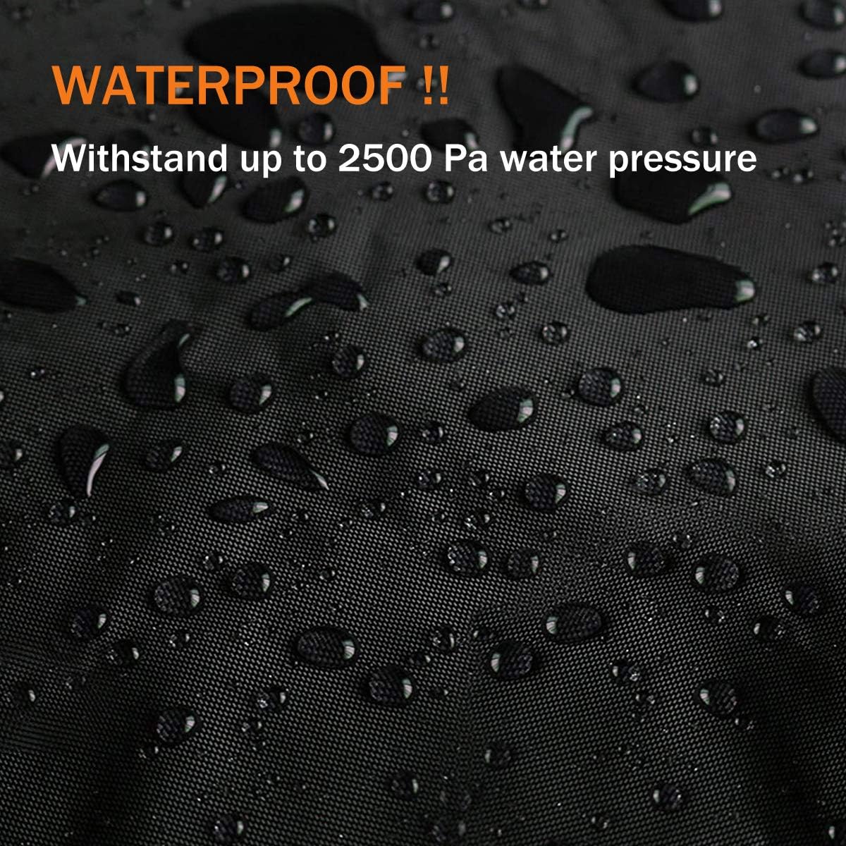 UTV Cover 4-6 Seater Waterproof Heavy Duty Black Oxford Cloth Protection Covers UTV Accessories for Polaris RZR Can-Am Defender All Weather Side by Side Cover