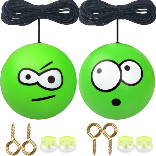 Double Garage Parking Aid-Parking Ball Guide System, Parking Assistant kit Includes a retracting Ball Sensor Assist Solution.A Perfect Garage Parking Indicator (Funny Twin Expression)