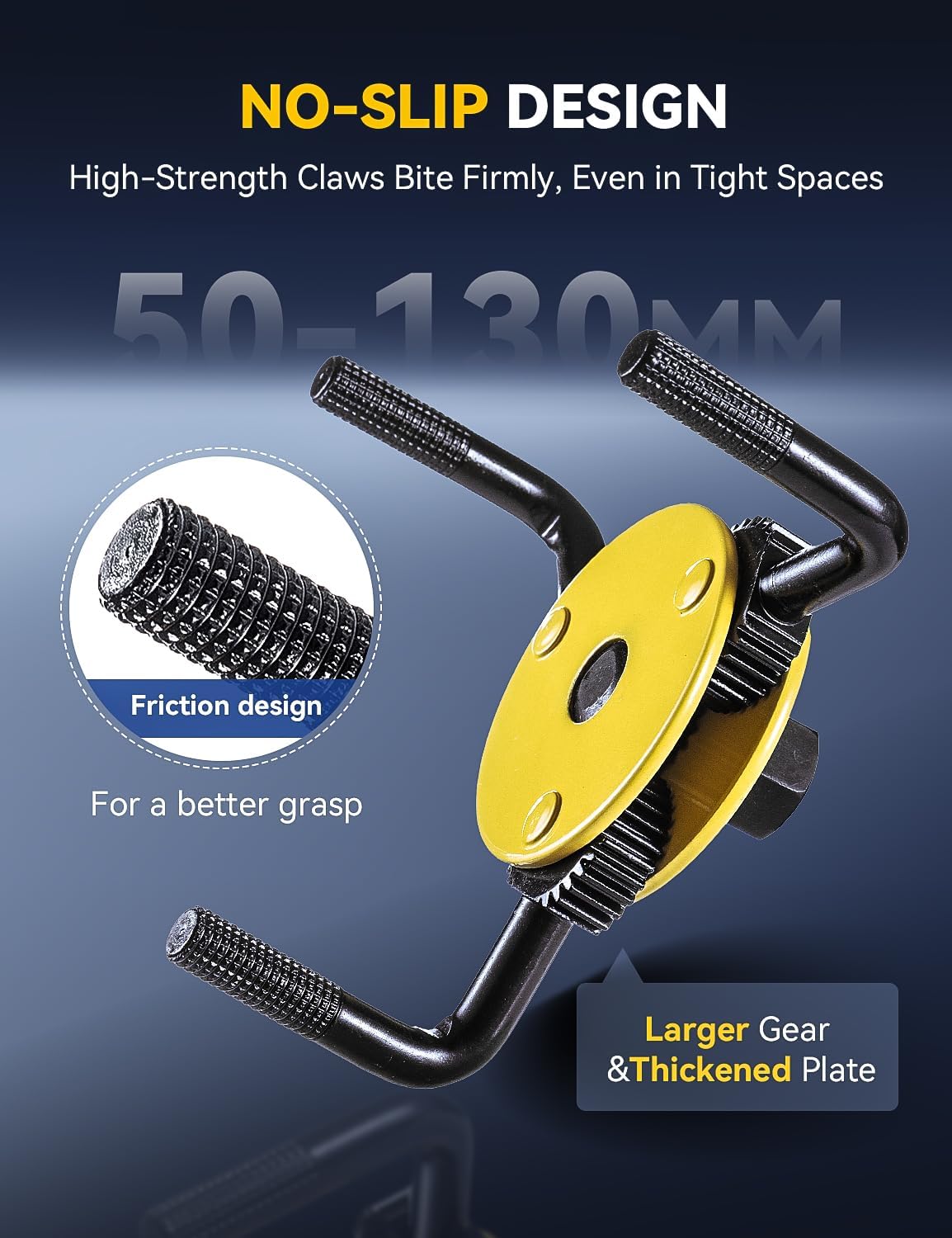 Oil Filter Wrench Set - Professional 2-Piece oil filter removal tool Kit for Cars, Trucks & Motorcycles, 3/8" & 1/2" Drive, Fits 1.9"-5.1" Filters