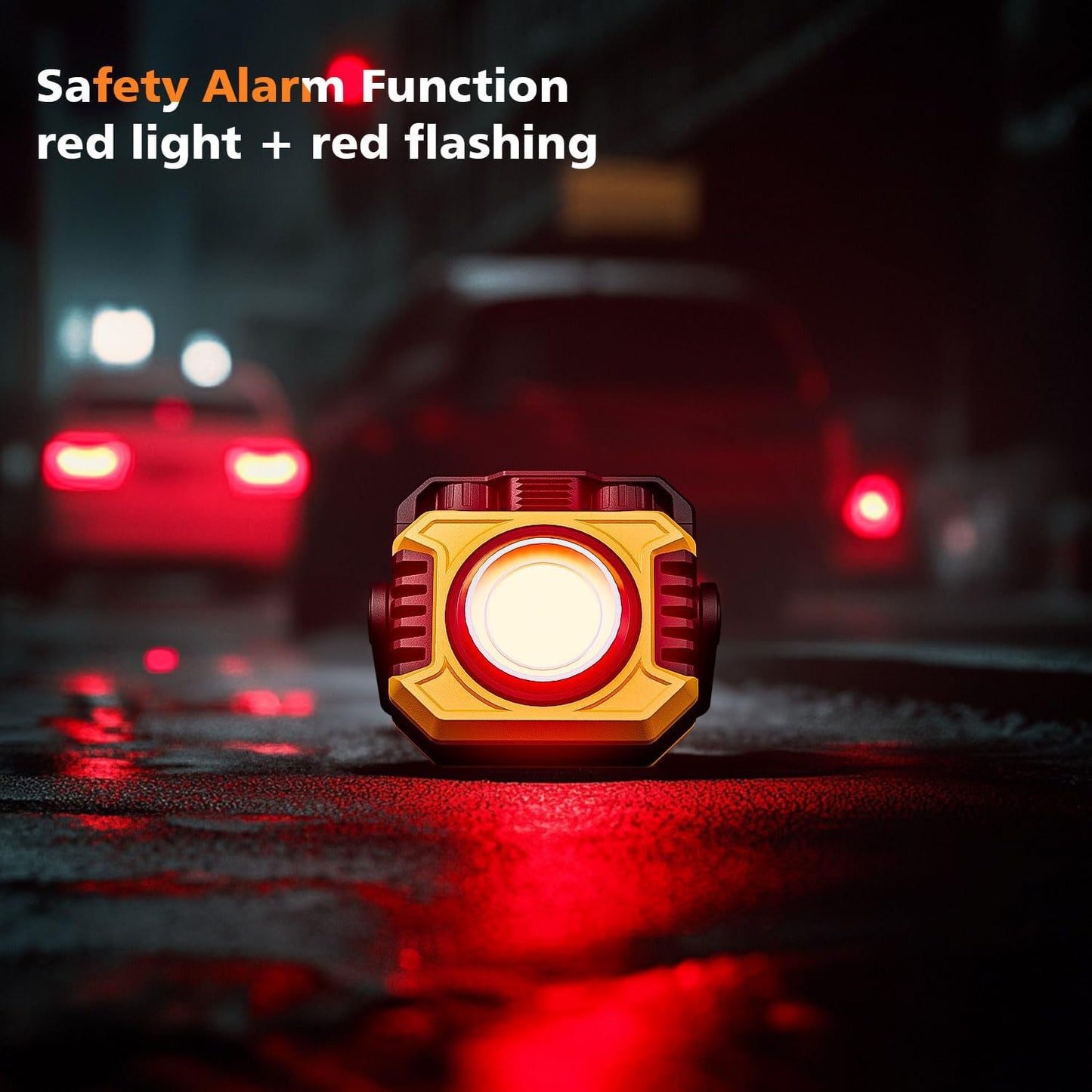 Samyoung 2 Pack 2400LM Super Bright Rechargeable Work Light, 28 Hours Long Lasting Stepless 2700-8000K White Warm & Brightness Magnetic LED Work Light, Ultralight 360°Rotating Portable Light with Hook