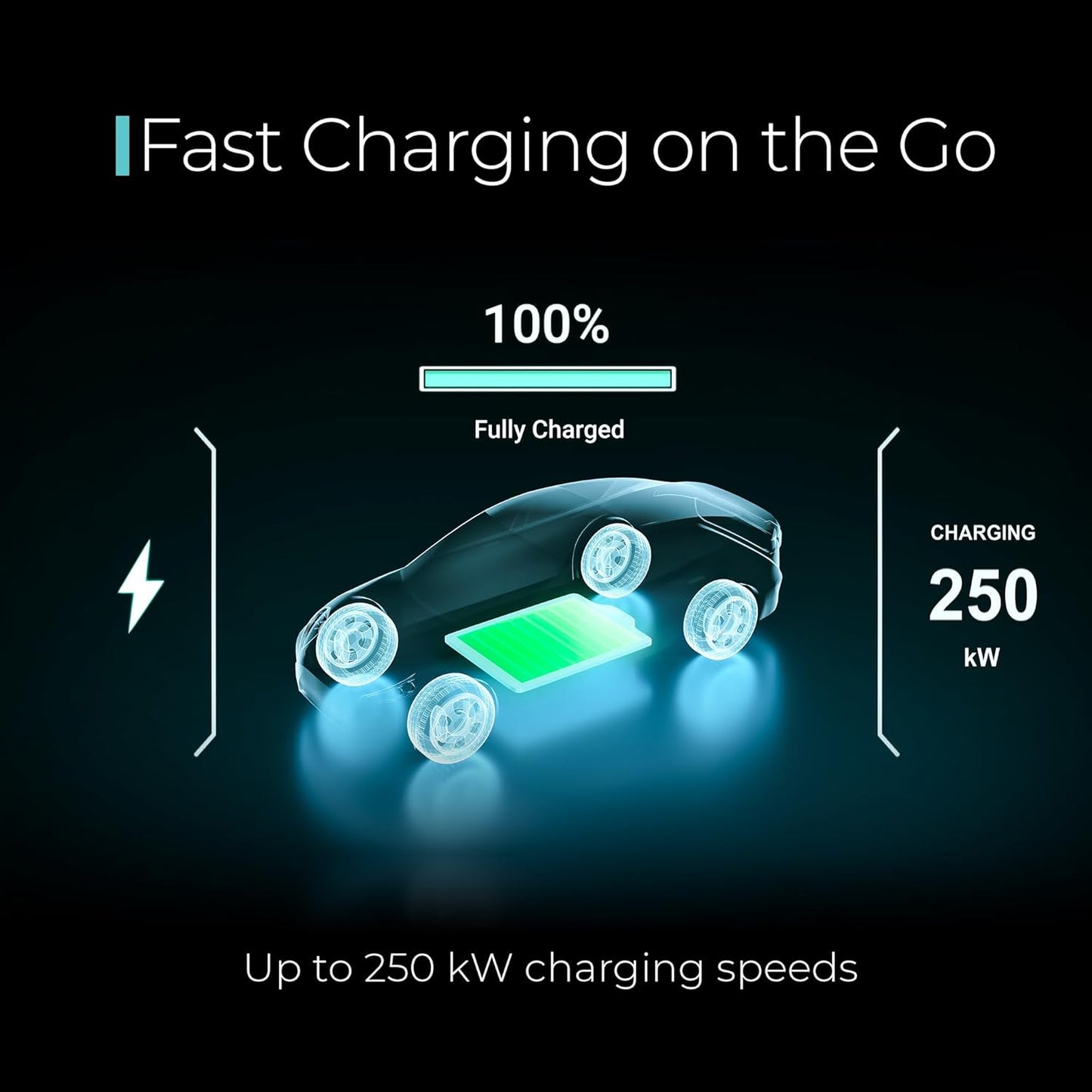 Lectron CCS1 to NACS Adapter for Tesla Model S, 3, X, Y (500A 500V) - for Tesla Owners Only - Fast Charge Your Tesla with CCS Chargers (Black)