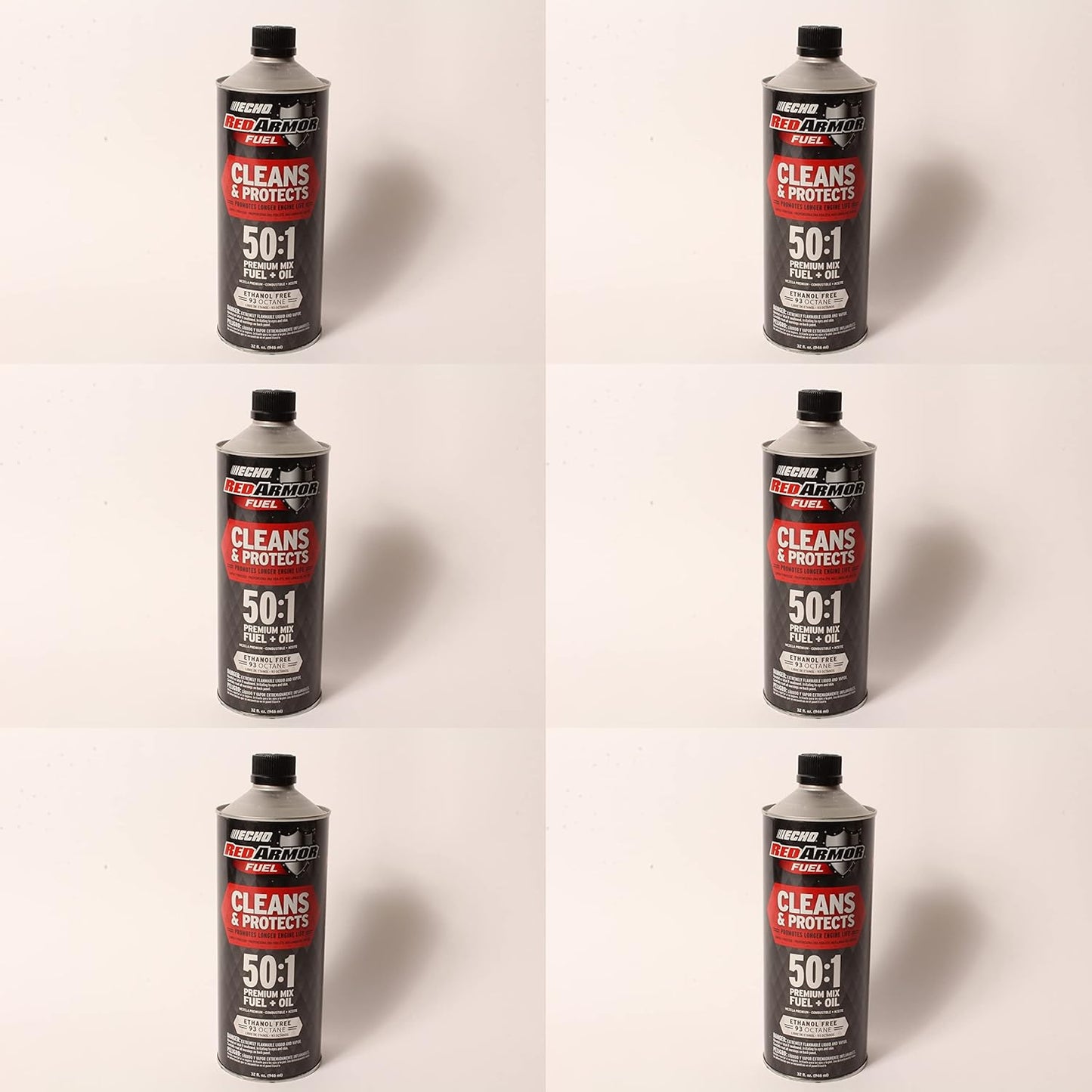 7450001 Echo Red Armor 32 oz. 50:1 Pre-Mixed Ethanol Free Fuel 6 Pack