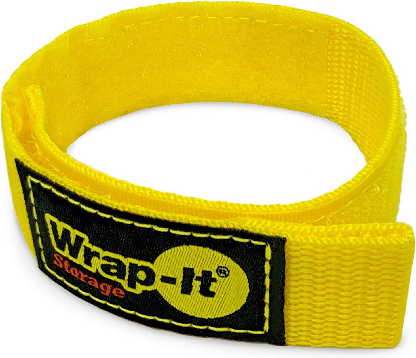 Quick-Straps by Wrap-It Storage - 12" (12 Pack) Yellow - Extension Cord Holder for RV and Boat Organizing