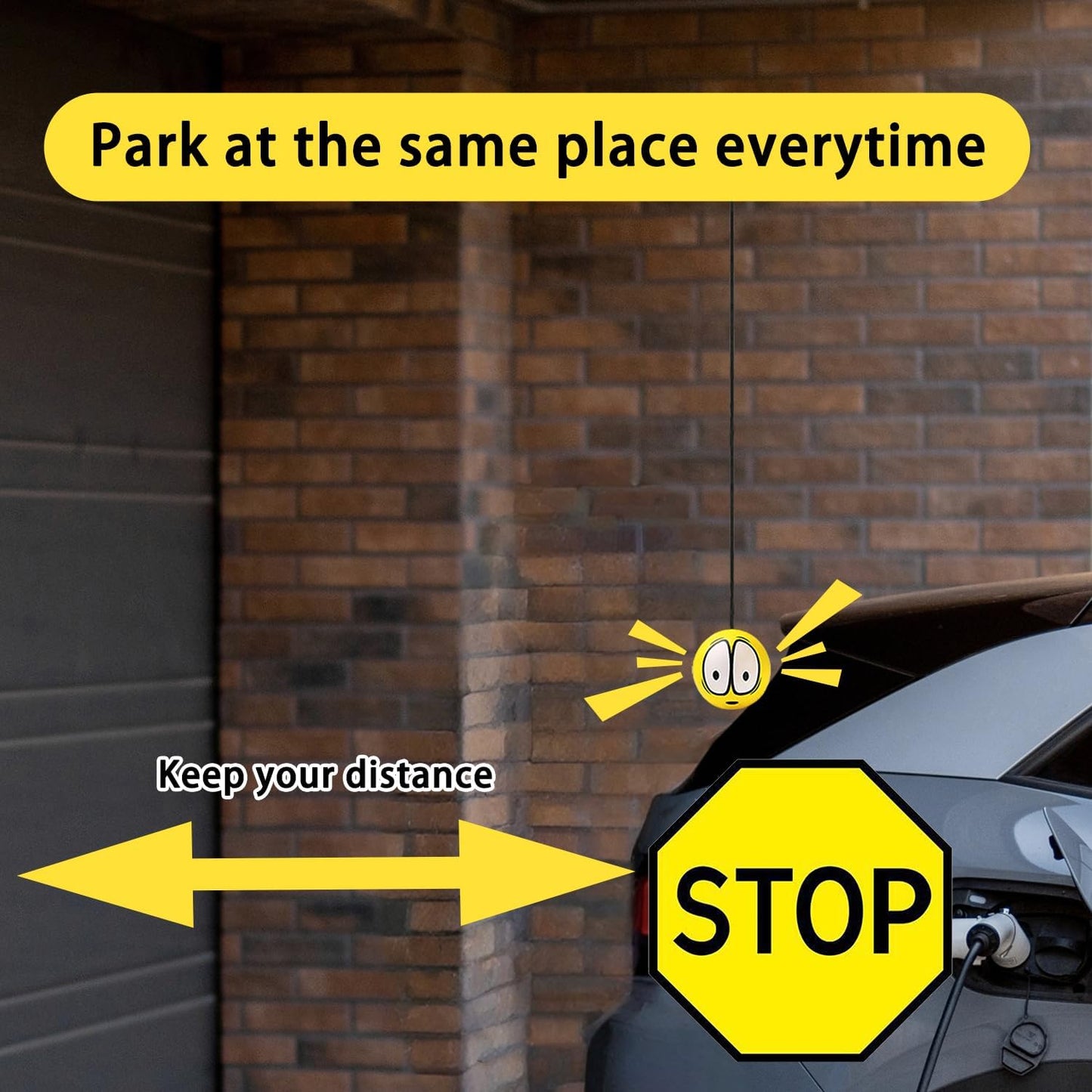 2 Pack Garage Parking Aid - Double Car Parking Assist System with Telescopic Adjustable Length