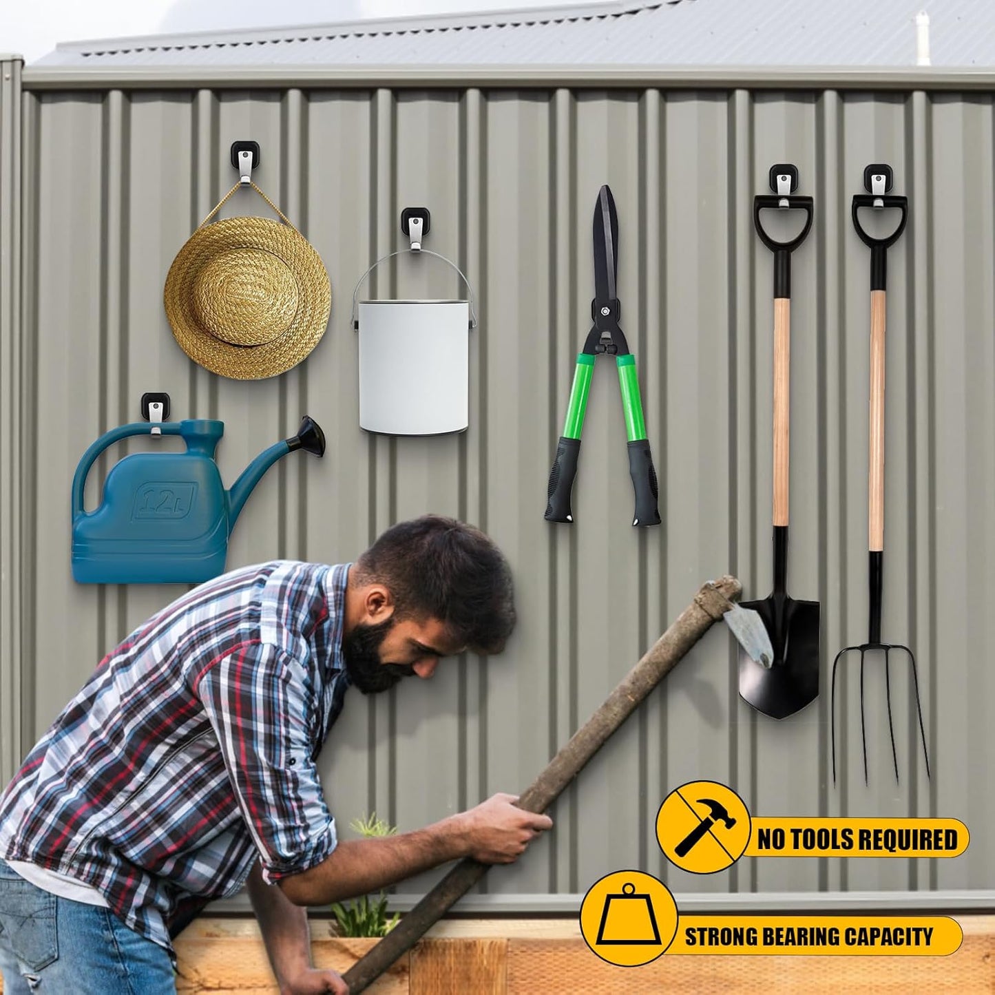 Upgraded Heavy Duty Magnetic Hook, Powerful Magnet Versalite Indoor and Outdoor Tool Towel Brooms Coat Hanger for Cruise Garage RV Workshop Tool Box, Magnet Organize Stainless 304 Hooks, 2 Pack