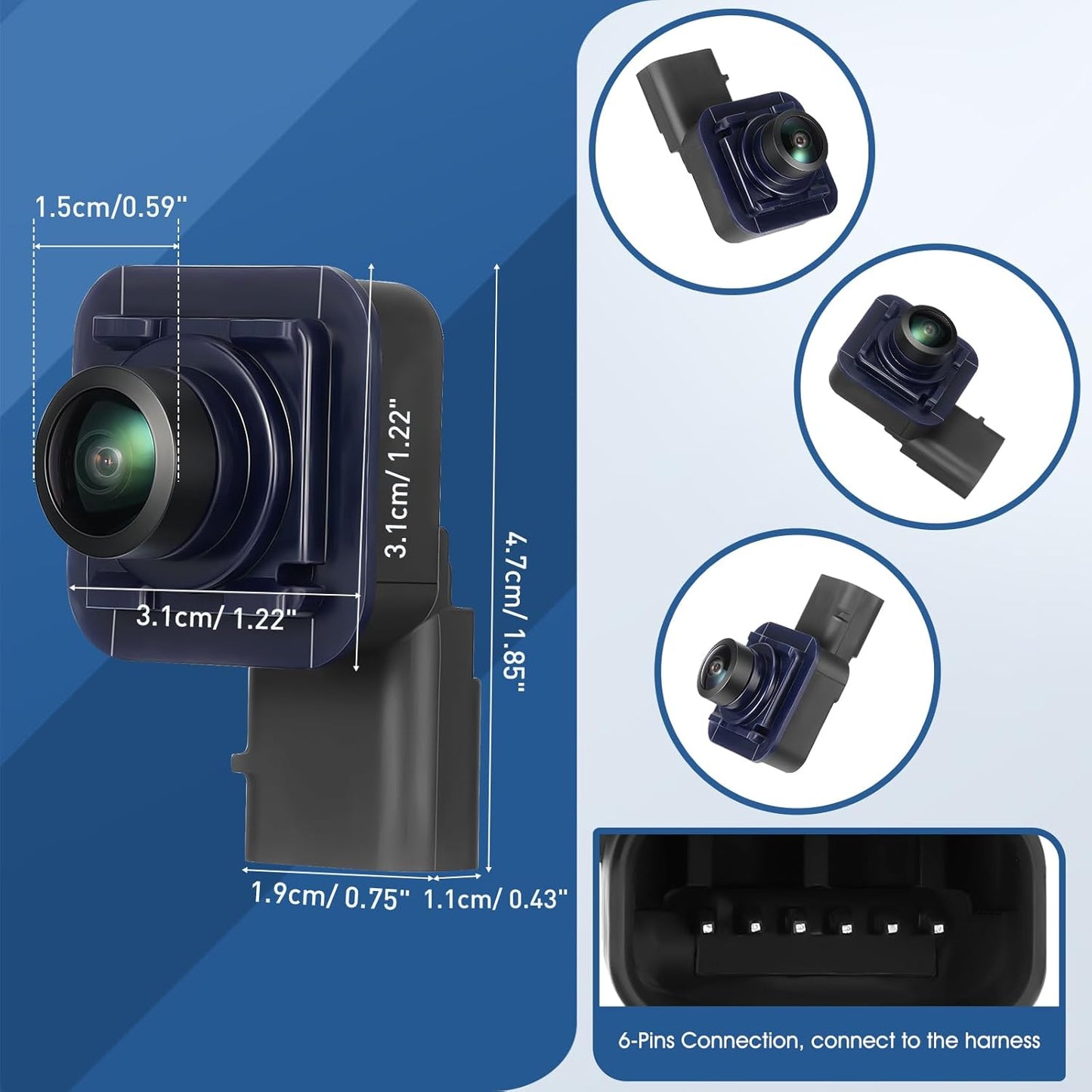 Rear View Backup Camera Fit for Ford Explorer 2016-2018, Reversing Parking Assist Camera OE Replacement GB5Z-19G490-C, GB5Z-19G490-A