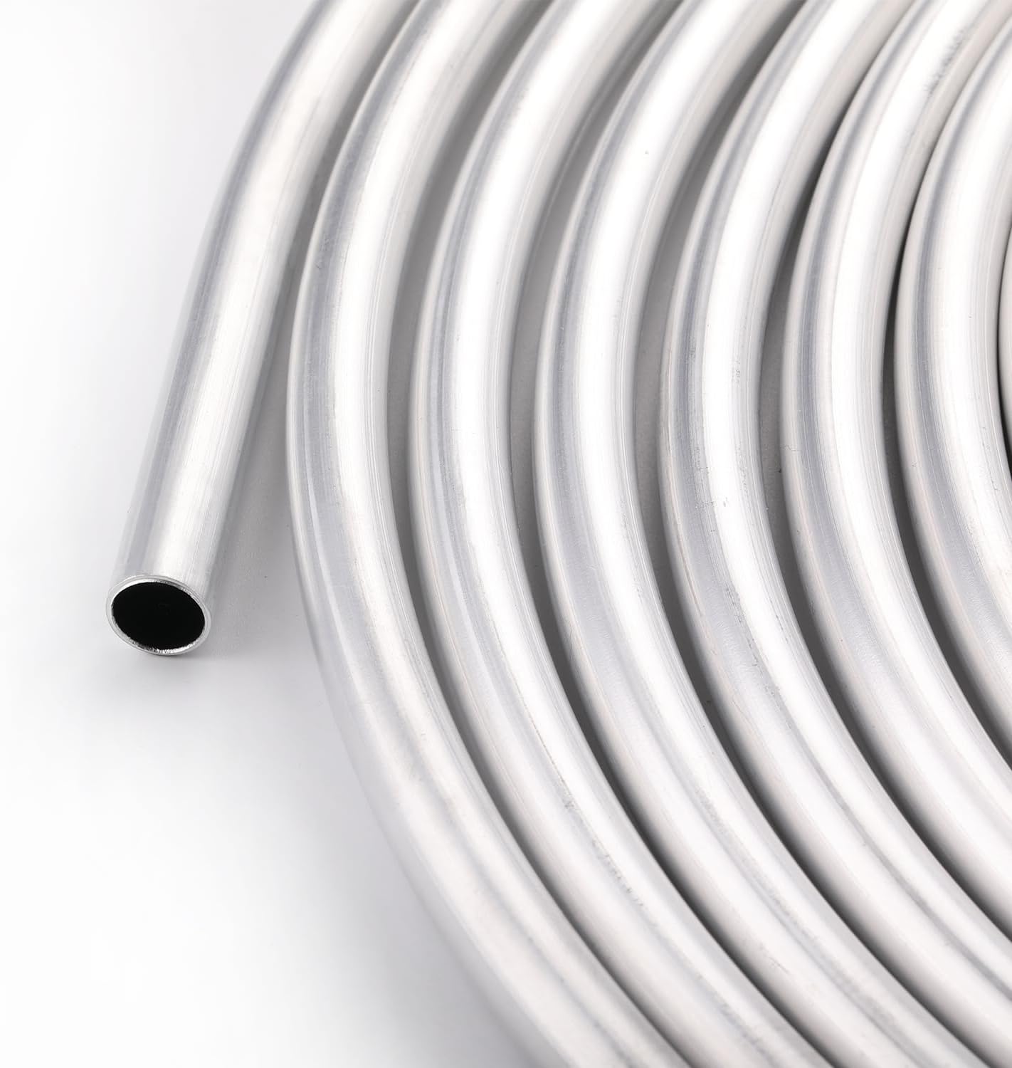 1/2" OD Aluminum Hard Fuel Line Hardline Tube Tubing Coil 25 Feet Roll