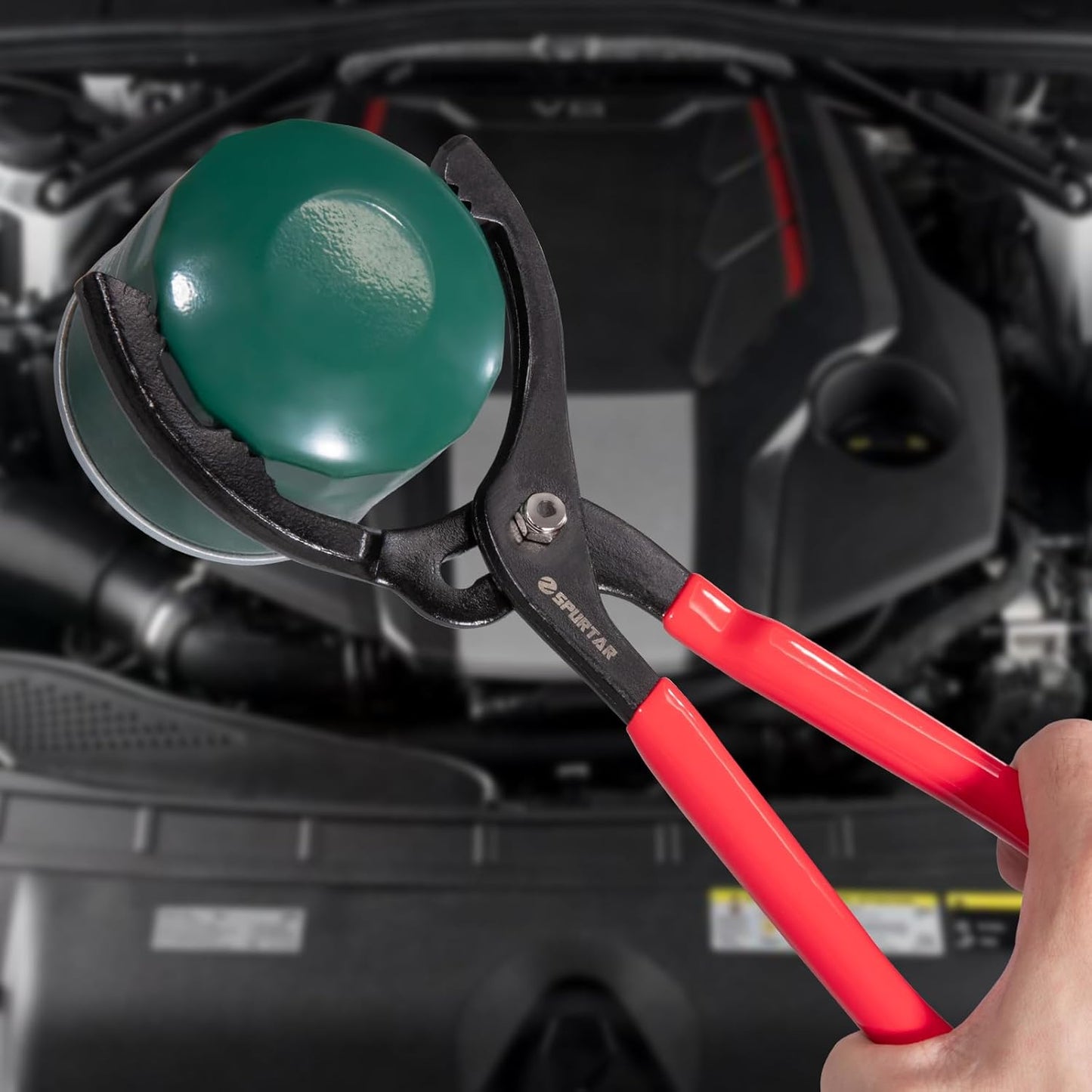 Spurtar Swivel Oil Filter Wrench Set of 5 Adjustable Wrench 2-3/4" to 5-1/4" (70-133mm) 12" Universal Oil Filter Removal Tool for 4S Shop Auto Repair Mechanic DIY Generator Small Engine