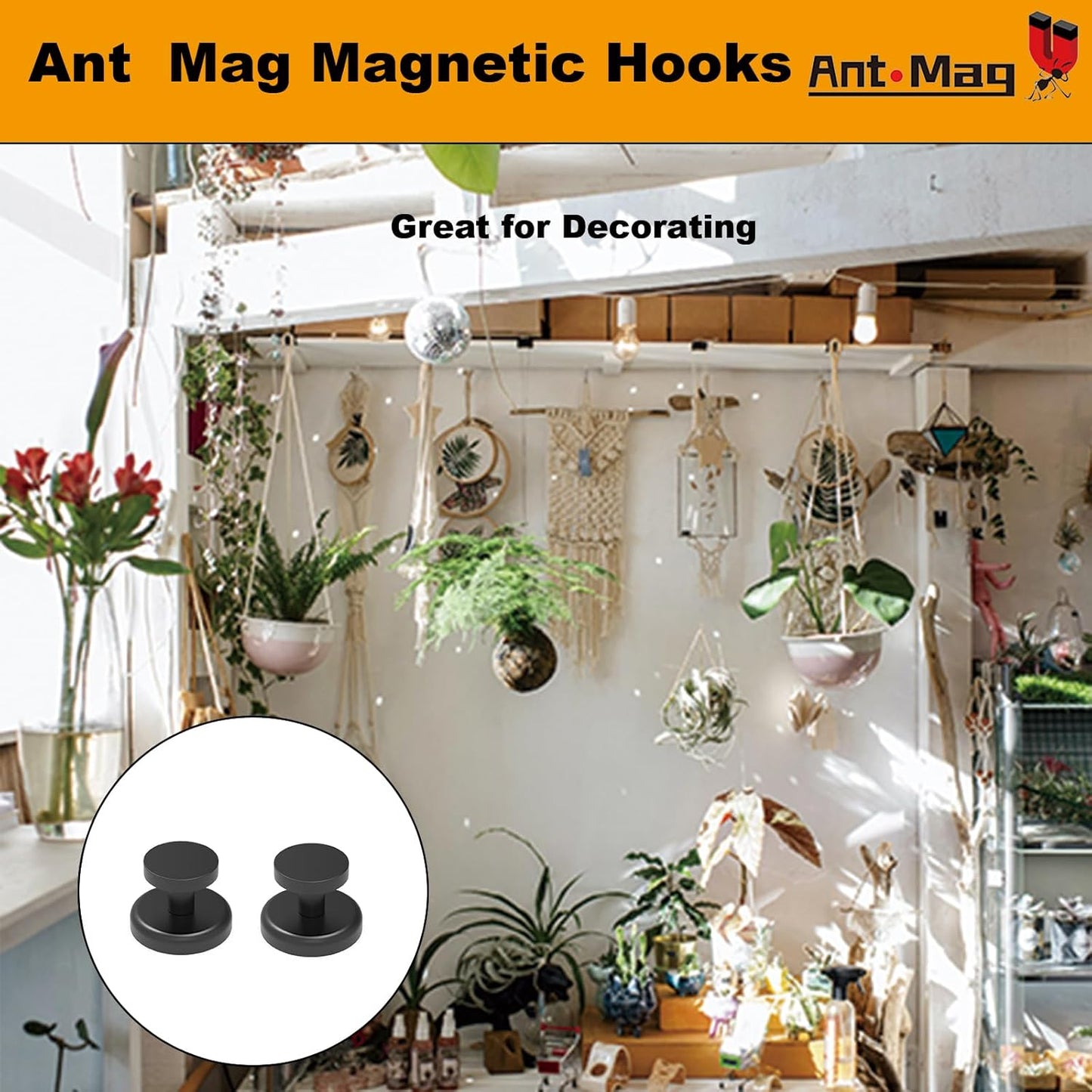 Ant Mag Magnet Hooks Heavy Duty 160lbs for Coat Hanging Strong Magnet Hangers for Metal Surface Great Organization for Cruise Cabinet Door Kitchen Room Office