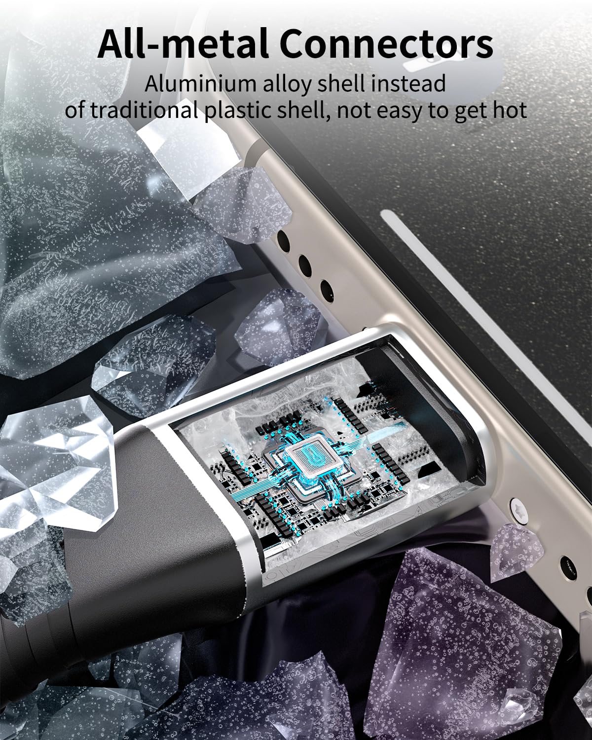 1FT USB C to USB C Cable, 3Pack Short USB Type C to C Cable 60W Fast Charging 1 Foot USBC to USBC Cord Braided for iPhone 16 15 Pro Max, Samsung Galaxy S25 A16, Moto G8, Google Pixel