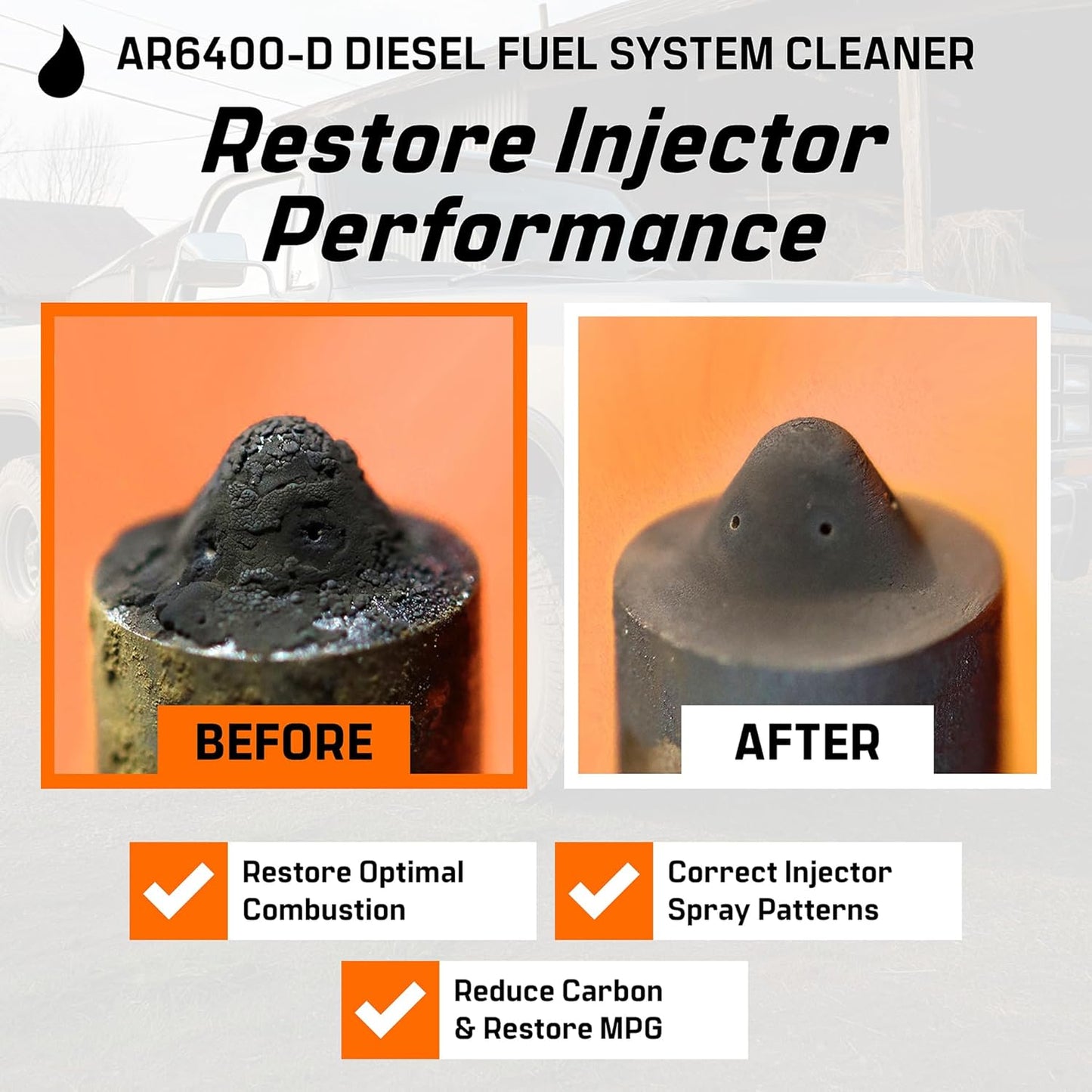 Archoil AR6400-D Diesel Fuel System Cleaner (Two Pack) - Cleans Injectors, Turbo & DPF