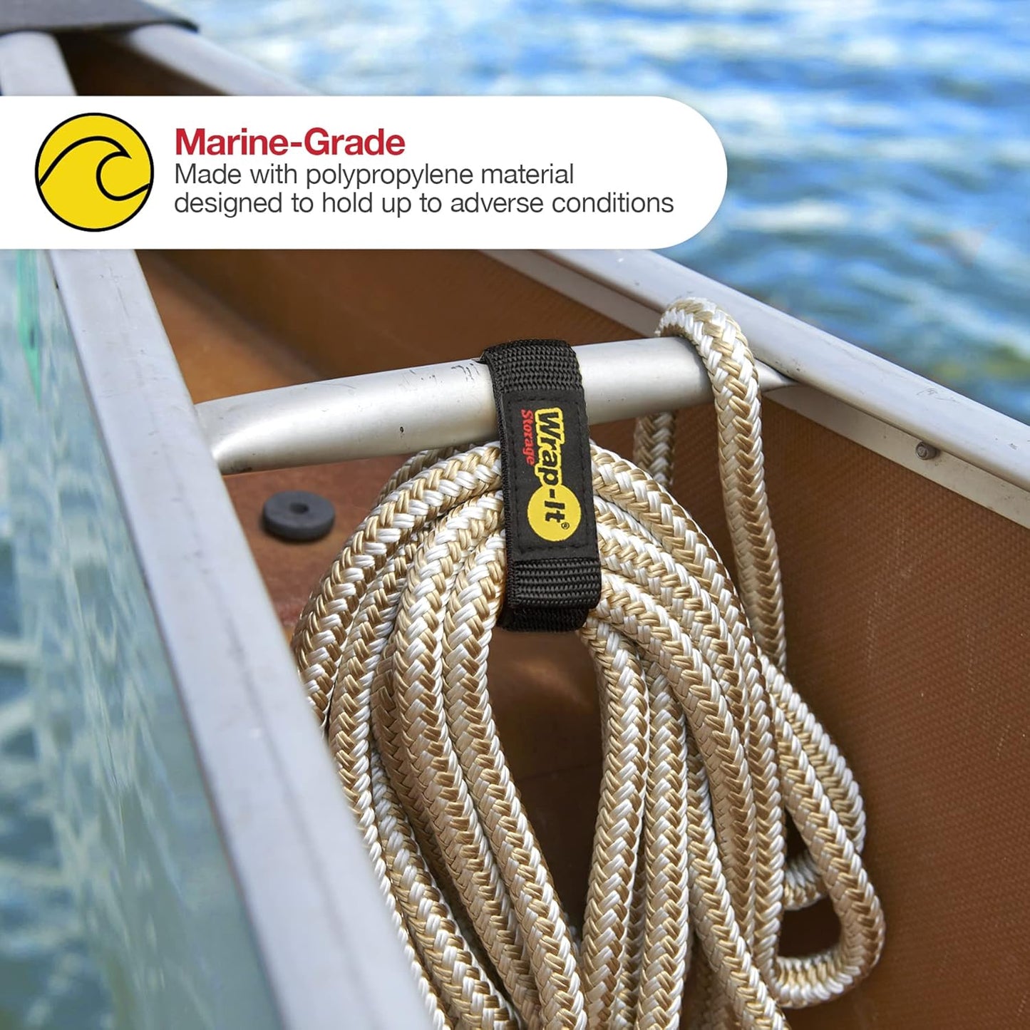 Quick-Straps by Wrap-It Storage – 12” (12-Pack) Black - Hook and Loop Cord Wraps for Cable Storage and Organization