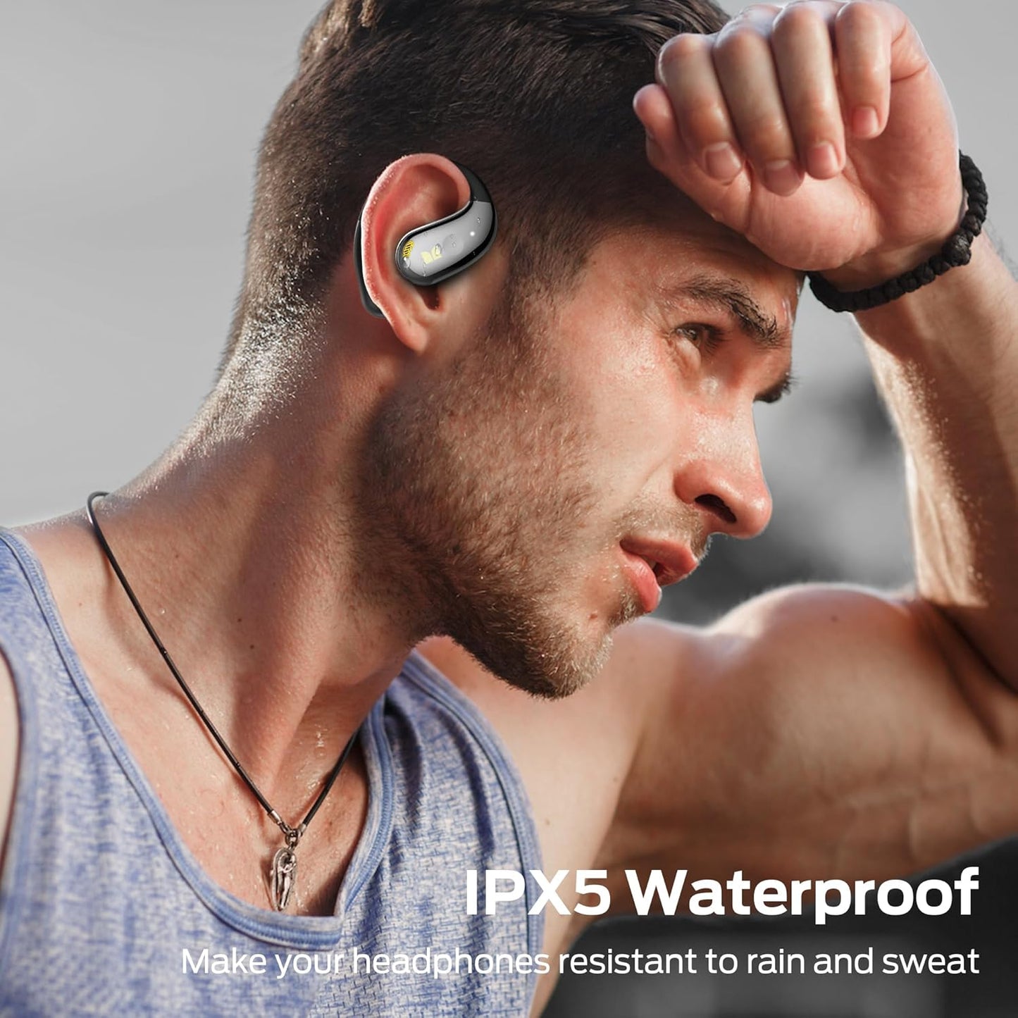 Monster Open Ear AC360, Wireless Bluetooth Rotary Earphone, with Lanyard, Upgraded Bluetooth 6.0, Touch Control, 24h Long Battery Life, IPX5 Waterproof,Long-Lasting Wear Without Fatigue