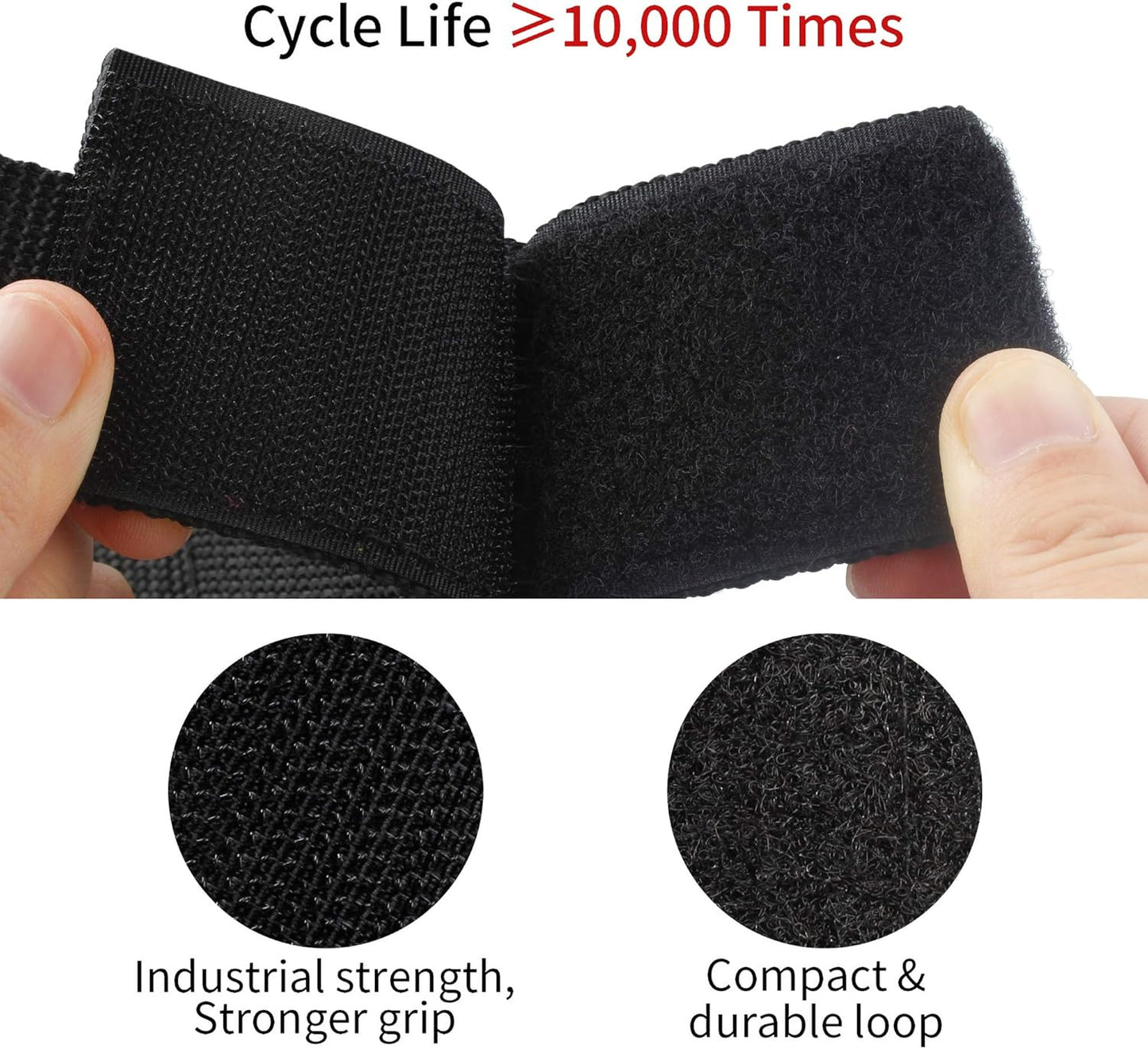 LuBanSir 3 Pack Extension Cord Organizer, 22" Portable Hook and Loop Storage Straps with Grommet Fit Extension Cords, Cables, Ropes, Garden Water Hoses Carrying and Hanging