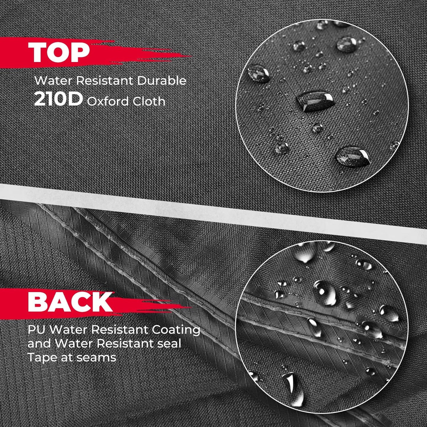 KEMIMOTO PRO XP Cover X3 Heavy Duty UTV Cover 2 Seater Large Size Compatible with Can-Am Maverick X3, Polaris RZR PRO XP, Talon, Commander, YXZ1000R, 2-3 Seater Reflective Strip Sturdy in Wind